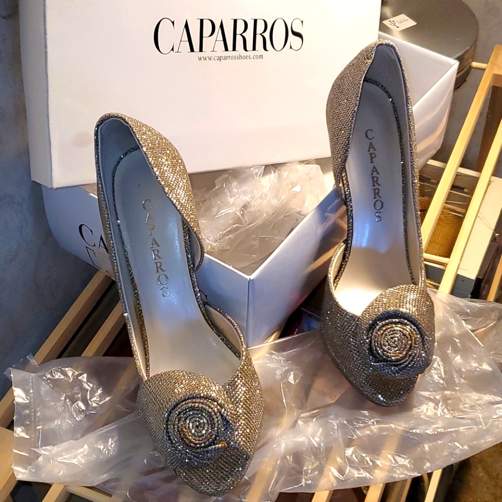 Shimmering Heels from David's Bridal